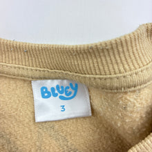 Load image into Gallery viewer, Unisex BLUEY, fleece lined sweater / jumper, FUC, size 3,  