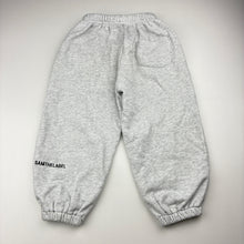 Load image into Gallery viewer, Unisex SAM THE LABEL, grey cotton track pants, Inside leg: 32.5cm, mark front left leg, FUC, size 2,  