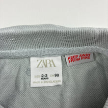 Load image into Gallery viewer, Boys Zara, cotton long sleeve polo top, FUC, size 2-3,  