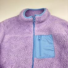 Load image into Gallery viewer, Girls Anko, purple fleece zip up sweater, FUC, size 12,  