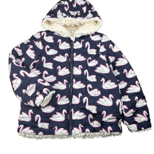 Load image into Gallery viewer, Girls Seed, fleece lined jacket / coat, small catches back left sleeve, FUC, size 7,  