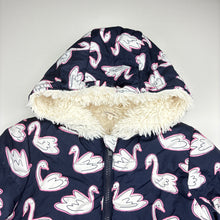 Load image into Gallery viewer, Girls Seed, fleece lined jacket / coat, small catches back left sleeve, FUC, size 7,  
