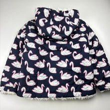 Load image into Gallery viewer, Girls Seed, fleece lined jacket / coat, small catches back left sleeve, FUC, size 7,  