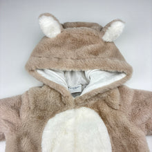 Load image into Gallery viewer, Unisex Beatrix Potter, Peter Rabbit lined soft faux fur coverall / romper, EUC, size 000,  