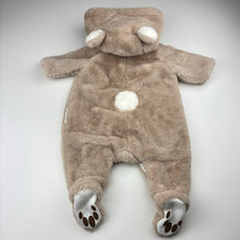 Load image into Gallery viewer, Unisex Beatrix Potter, Peter Rabbit lined soft faux fur coverall / romper, EUC, size 000,  