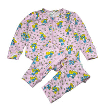 Load image into Gallery viewer, Girls Peter Alexander, The Smurfs, Smurfette stretchy zip romper, EUC, size 2,  