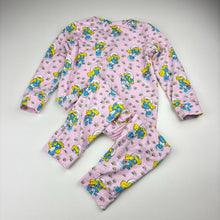 Load image into Gallery viewer, Girls Peter Alexander, The Smurfs, Smurfette stretchy zip romper, EUC, size 2,  
