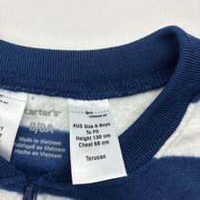 Load image into Gallery viewer, Boys Carters, soft fleece all-in-one pyjamas / sleepsuit, EUC, size 8,  