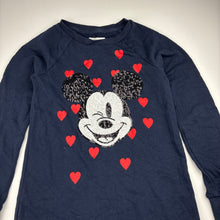 Load image into Gallery viewer, Girls GAP, Disney Mickey Mouse sequin casual long sleeve dress, GUC, size 8, L: 69cm