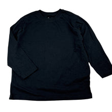 Load image into Gallery viewer, Unisex Favourites, black Aust cotton 3/4 sleeve tee / top, EUC, size 8,  