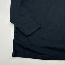 Load image into Gallery viewer, Unisex Favourites, black Aust cotton 3/4 sleeve tee / top, EUC, size 8,  