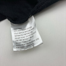 Load image into Gallery viewer, Unisex Favourites, black Aust cotton 3/4 sleeve tee / top, EUC, size 8,  
