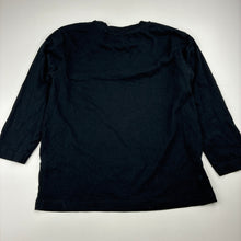 Load image into Gallery viewer, Unisex Favourites, black Aust cotton 3/4 sleeve tee / top, EUC, size 8,  