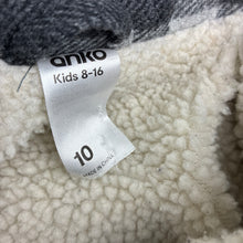 Load image into Gallery viewer, Boys Anko, fleece lined shirt jacket / shacket, pilling, FUC, size 10,  