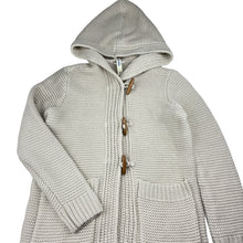Load image into Gallery viewer, Girls Just Jeans, chunky knit hooded cardigan, L: 60cm, EUC, size 12,  