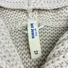 Load image into Gallery viewer, Girls Just Jeans, chunky knit hooded cardigan, L: 60cm, EUC, size 12,  