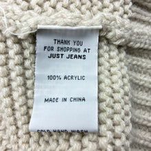 Load image into Gallery viewer, Girls Just Jeans, chunky knit hooded cardigan, L: 60cm, EUC, size 12,  