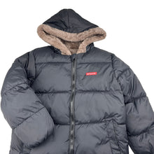 Load image into Gallery viewer, Boys SHEIN, fleece lined hooded puffer jacket / coat, EUC, size 8,  