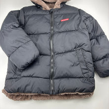 Load image into Gallery viewer, Boys SHEIN, fleece lined hooded puffer jacket / coat, EUC, size 8,  