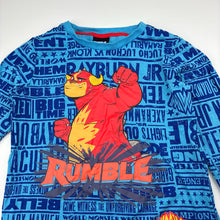 Load image into Gallery viewer, Boys RUMBLE, World Monster Wrestling cotton long sleeve top, EUC, size 5,  