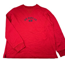 Load image into Gallery viewer, Boys GIO JEANS Co, red cotton lightweight sweater, no size, armpit to armpit: 47cm, shoulder to cuff: 53cm, EUC, size 12-14,  