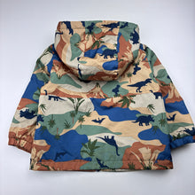 Load image into Gallery viewer, Boys Carters, fleece lined lightweight jacket / coat, dinosaurs, light marks, FUC, size 1-2,  