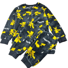Load image into Gallery viewer, Boys Nintendo, Pokemon Pikachu fleece sleepsuit, EUC, size 8,  