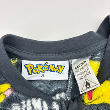 Load image into Gallery viewer, Boys Nintendo, Pokemon Pikachu fleece sleepsuit, EUC, size 8,  