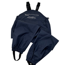Load image into Gallery viewer, Unisex muddlarks, navy Bib-n-Brace waterproof overalls *never worn*, EUC, size 4,  