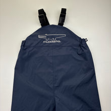 Load image into Gallery viewer, Unisex muddlarks, navy Bib-n-Brace waterproof overalls *never worn*, EUC, size 4,  