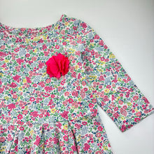 Load image into Gallery viewer, Girls Joules, floral cotton dress, GUC, size 9-10, L: 69cm