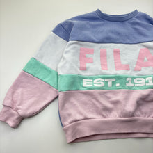 Load image into Gallery viewer, Girls FILA, fleece lined sweater / jumper, GUC, size 10,  