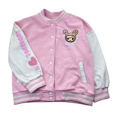 Load image into Gallery viewer, Girls Tokidoki, fleece lined varsity style sweater *marks right sleeve* 2nd photo, FUC, size 8,  