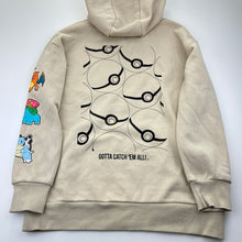 Load image into Gallery viewer, Boys Nintendo, Pokemon fleece lined hoodie sweater, pilling, FUC, size 11-12,  