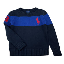 Load image into Gallery viewer, Boys Polo Ralph Lauren, knitted cotton sweater / jumper, large pony, GUC, size 6,  