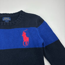 Load image into Gallery viewer, Boys Polo Ralph Lauren, knitted cotton sweater / jumper, large pony, GUC, size 6,  