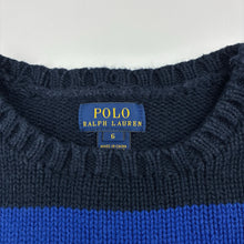 Load image into Gallery viewer, Boys Polo Ralph Lauren, knitted cotton sweater / jumper, large pony, GUC, size 6,  