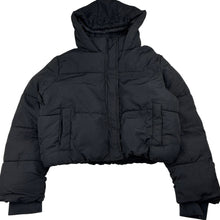 Load image into Gallery viewer, Girls Anko, black cropped puffer jacket / coat, GUC, size 8,  