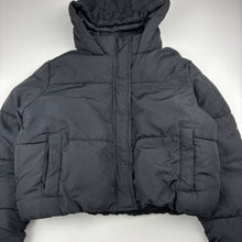 Load image into Gallery viewer, Girls Anko, black cropped puffer jacket / coat, GUC, size 8,  