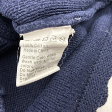Load image into Gallery viewer, Girls JAMIE KAY, navy knitted cotton cardigan, wash fade, FUC, size 2,  