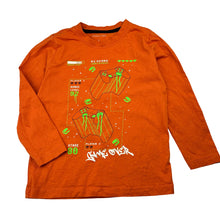 Load image into Gallery viewer, Boys Favourites, orange cotton long sleeve tee / top, EUC, size 5,  
