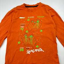 Load image into Gallery viewer, Boys Favourites, orange cotton long sleeve tee / top, EUC, size 5,  