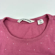 Load image into Gallery viewer, Girls Country Road, cotton long sleeve top, dsicolouration on cuffs, FUC, size 5,  