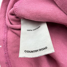 Load image into Gallery viewer, Girls Country Road, cotton long sleeve top, dsicolouration on cuffs, FUC, size 5,  