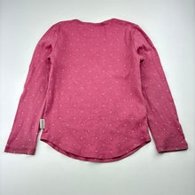 Load image into Gallery viewer, Girls Country Road, cotton long sleeve top, dsicolouration on cuffs, FUC, size 5,  