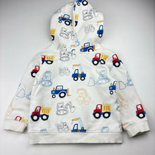 Load image into Gallery viewer, Boys Sprout, fleece lined hoodie sweater, marks front neck &amp; left sleeve, FUC, size 2,  