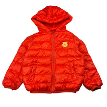 Load image into Gallery viewer, Boys orange, lightweight feather/down puffer jacket / coat, Winnie the Pooh, FUC, size 2,  