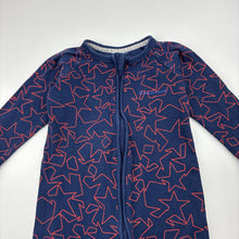 Load image into Gallery viewer, Unisex Bonds, ribbed zip wondersuit / zippy / romper, wash fade &amp; pilling, FUC, size 1,  