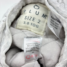 Load image into Gallery viewer, Unisex PLUM, 3.0 Tog sleeping bag / sleepsuit, small marks left heel, FUC, size 2,  