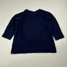 Load image into Gallery viewer, Girls KID, navy cotton long sleeve top, unicorn, GUC, size 1,  